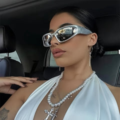 Steampunk Y2K Sunglasses Vintage Shades Punk Eyewear