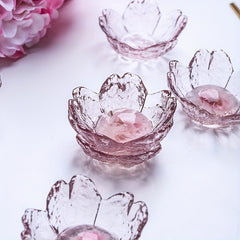 Golden Sauce Bowl with Cherry Blossoms - Seasoning & Decor