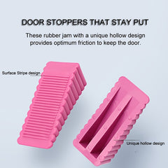 Door Bottom Stop Door Wedge Windproof Fixed Rubber for Door Gap Up to 1