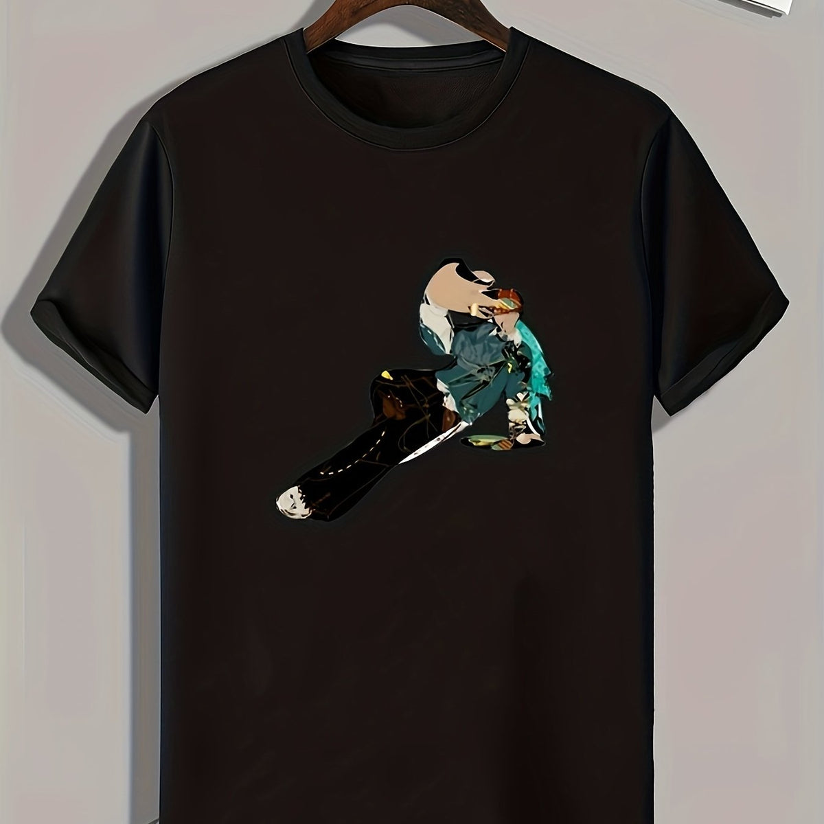 Abstract Painting Print Men's Graphic T-shirt for Summer
