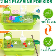 Kitchen Sink Toys with Faucet for Kids