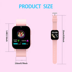 ERUN Kids Smart Watch Pink Digital Display with Music Games Rechargeable Lithium