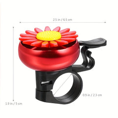 Flower Shape Bicycle Bell Set, Aluminum Alloy Bell