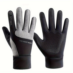 Winter Warm Full Finger Gloves Unisex Anti-wear Driving Gloves