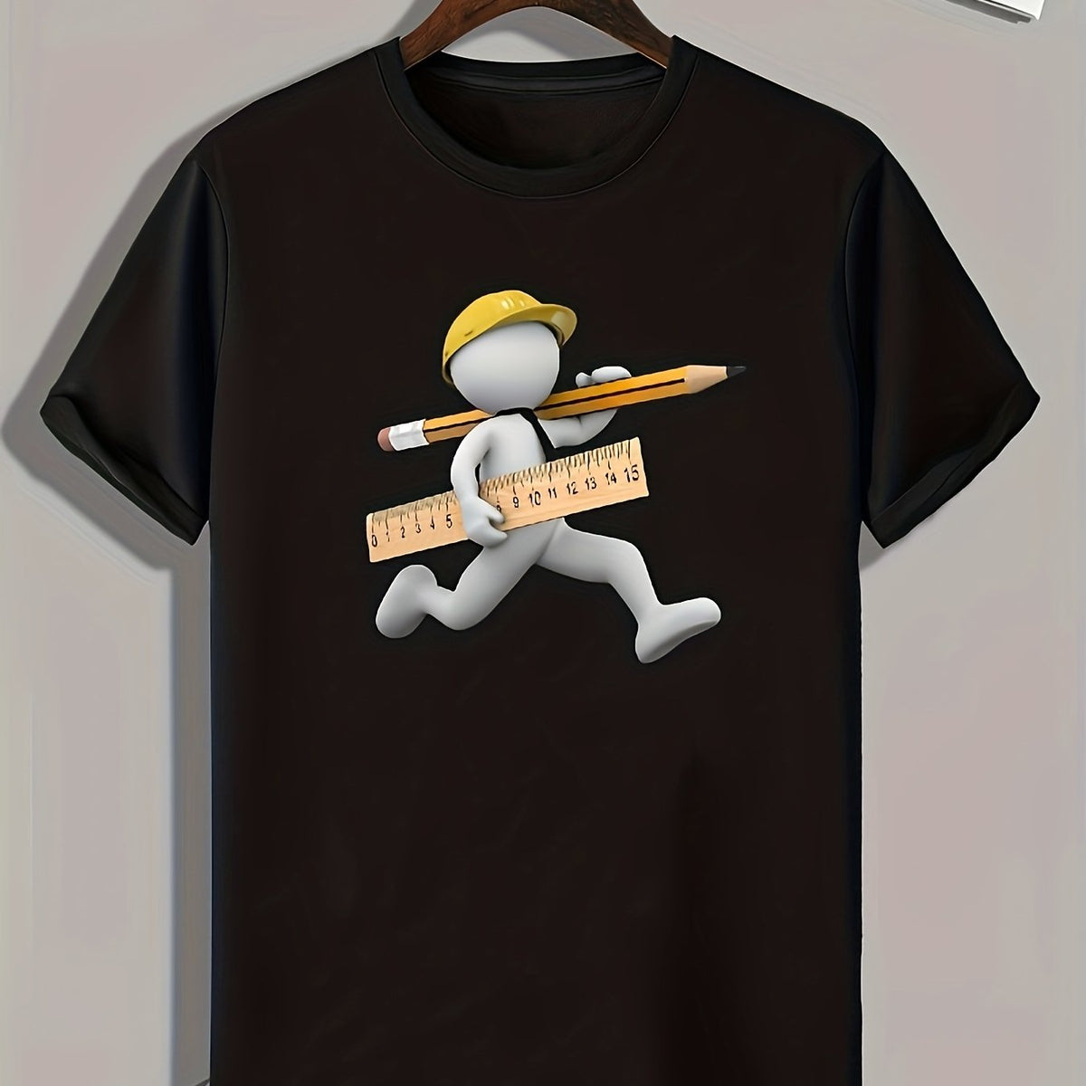 Creative Pattern Men's Graphic Tee for Summer