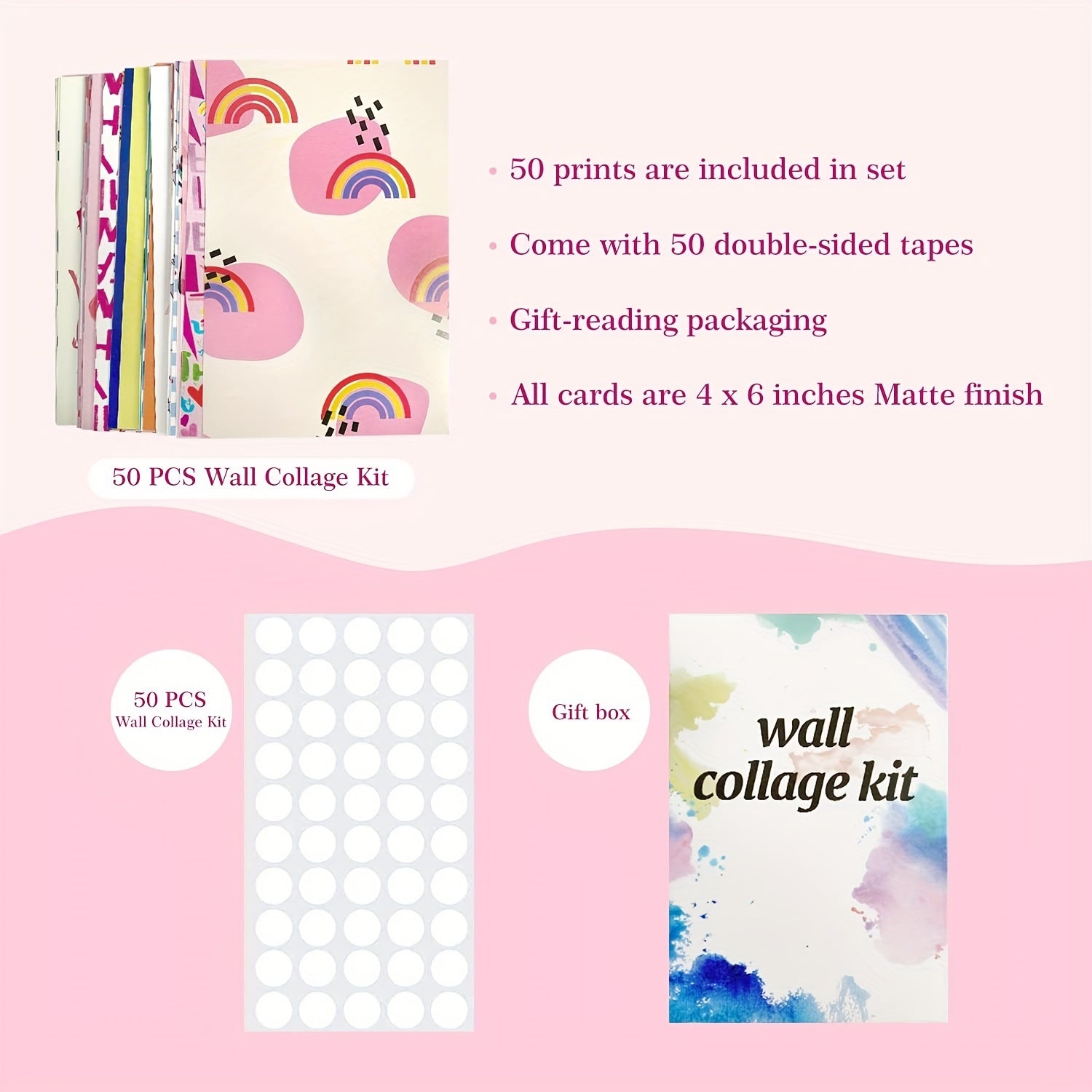 50pcs Preppy Pictures Wall Collage Kit 10 16x15 24 Cm Preppy Room Decor