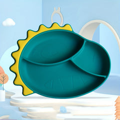 Silicone Baby Divided Food Supplement Bowl Anti-fall Suction Plate