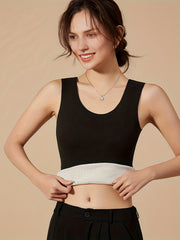 Seamless Thermal Underwear Top Sleeveless Tank Top Women's Lingerie