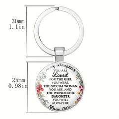 Vintage Bag Keychain English Keychain Necklace for Boys and Girls