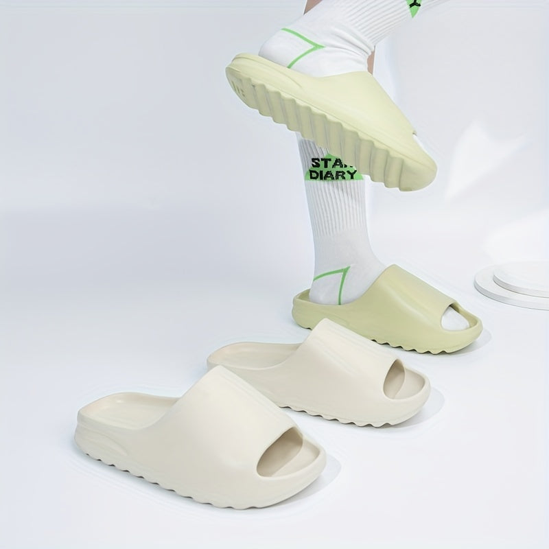 Men's Cloud Slides Pillow Slippers Lightweight Open toe Shoes For Indoor Outdoor