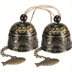 Vintage Dragon Bell Fengshui Wind Chimes Good Luck Hanging Bell
