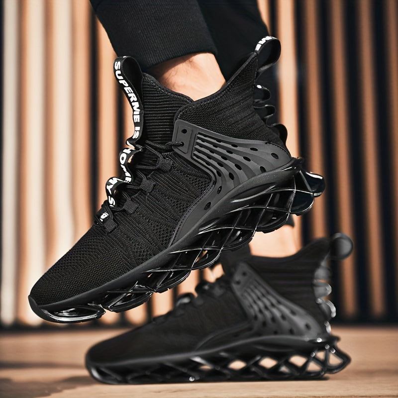 Men's High Top Blade Sneakers Comfy Non Slip Shoes