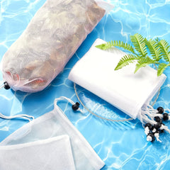 12pcs Pool Jet Vacuum Bag Leaf Debris Collection Bags Fine Mesh Replacement