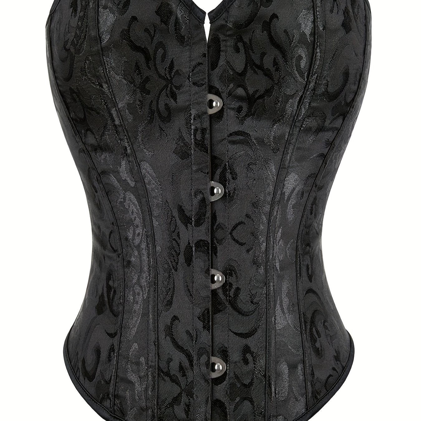  Gothic Body Shaper Jacquard Bustier Lingerie