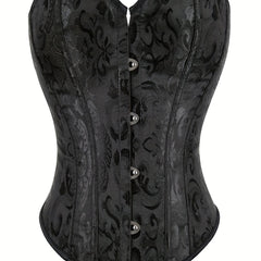  Gothic Body Shaper Jacquard Bustier Lingerie