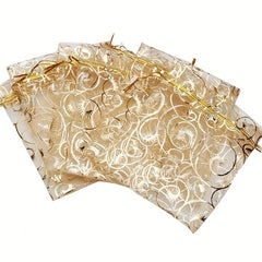 Stylish Organza Drawstring Bags for Jewelry Party Festive Cosmetics and Candy