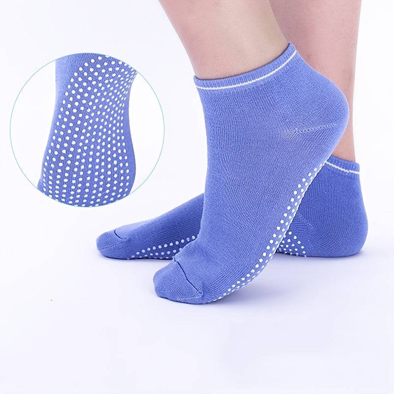 Non-slip Striped Low Cut Socks for Indoor Yoga Ballet