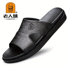 Men's Casual Slip On Slide Sandals Outdoor Walking Shoes