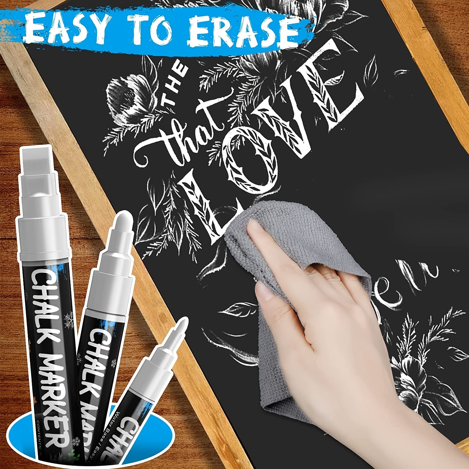 6pc Liquid Chalk for Fun & Easy School Supplies