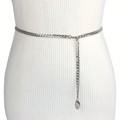 Metal Waist Chain Belt for Women Dress Clothes Accessories