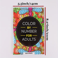 Flower & Butterfly Paint By Numbers Book
