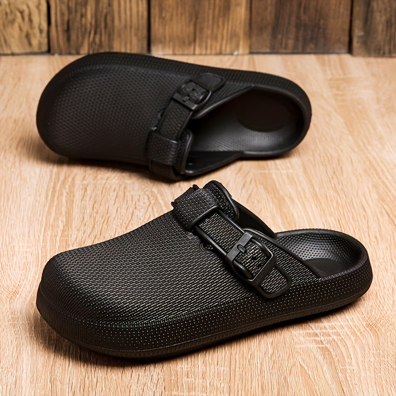 Women's Closed Toe Buckle Slides Sandals Lightweight Sports Slip