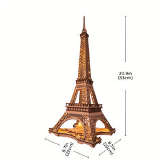 Eiffel Tower 3D Wooden Puzzle For Teens Adult Decoration