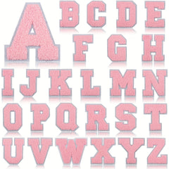 26pcs Letter Embroidery Iron On Patches For Girls