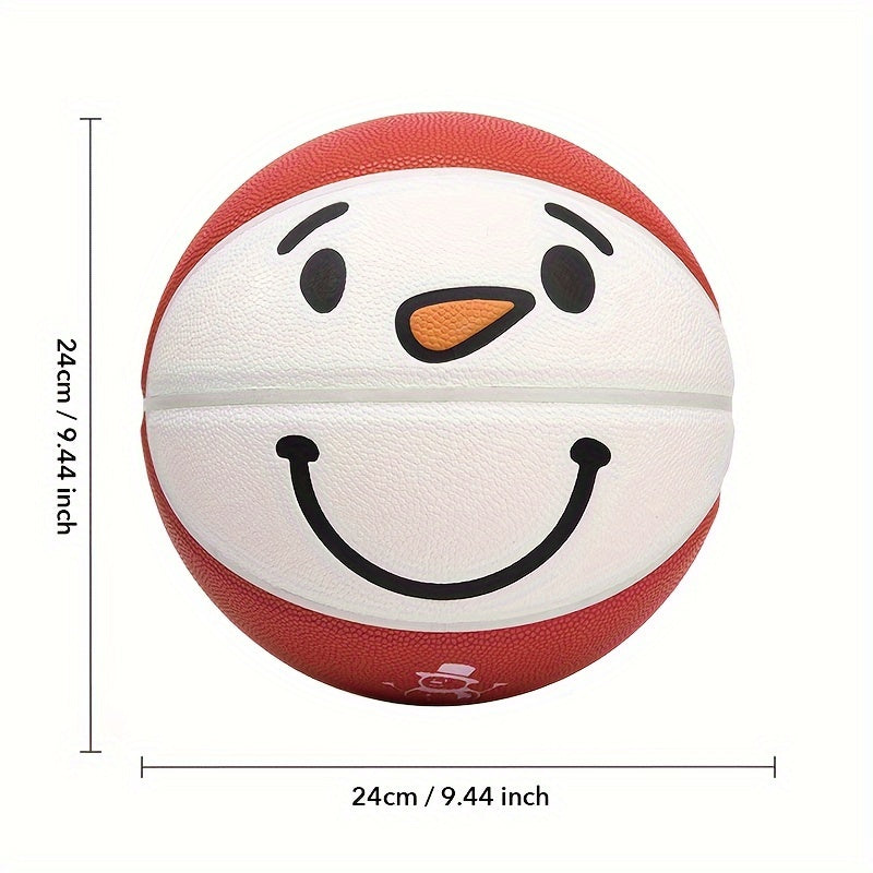 Christmas Snowman Basketball Training PU Leather Air Pump