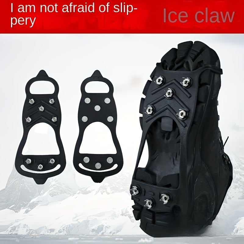 Outdoor Non-slip Crampons Snow Shoe Spikes For Hiking Mountaineering