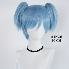 Anime Double Ponytail Cosplay Wig Ice Double Ponytail
