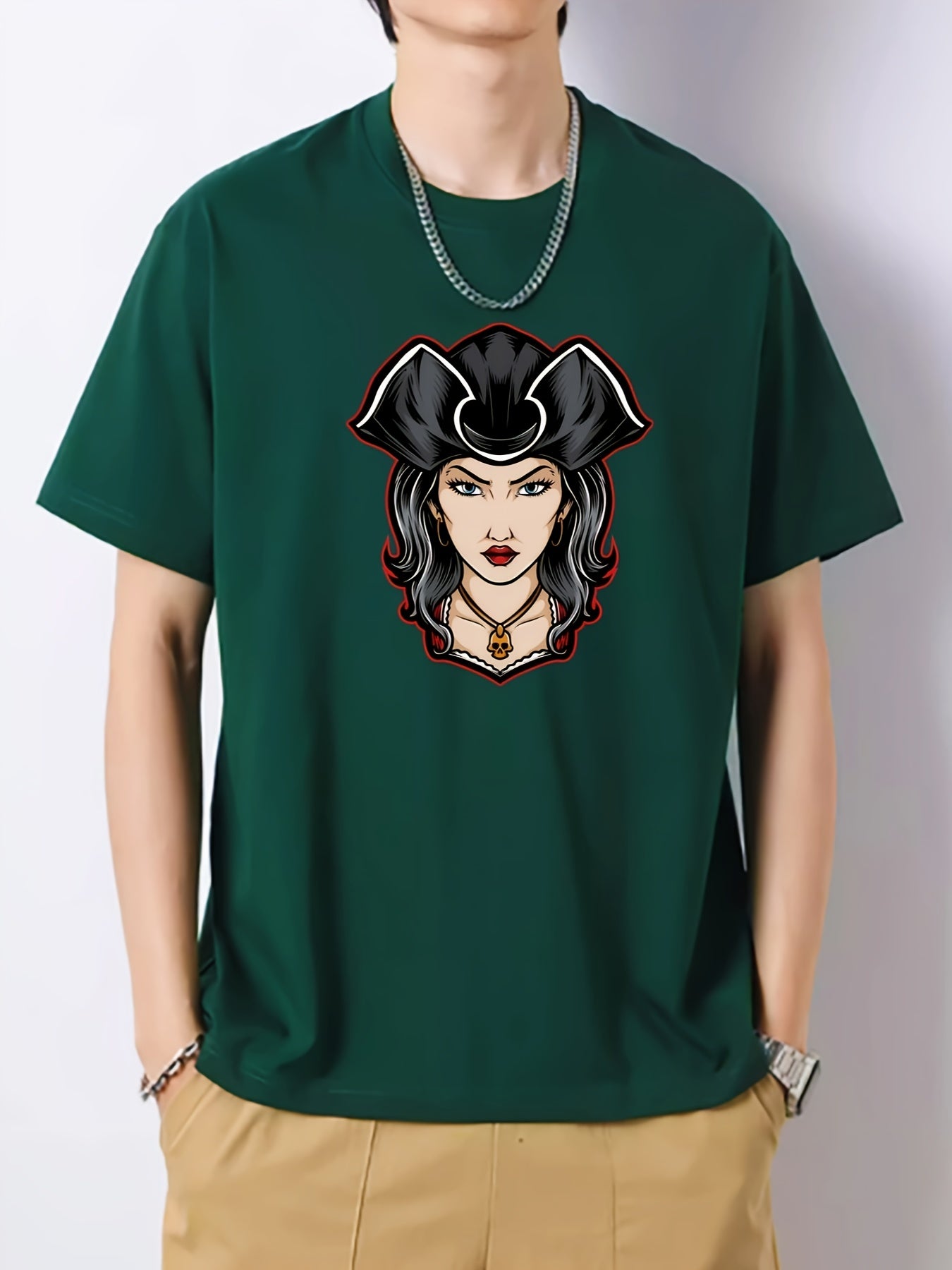 Graphic Cotton Crew Neck Active T shirt for Men