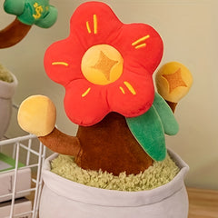 Money Plant Plush Toy Bonsai Prosperity Tree with Wealth Symbol Decor
