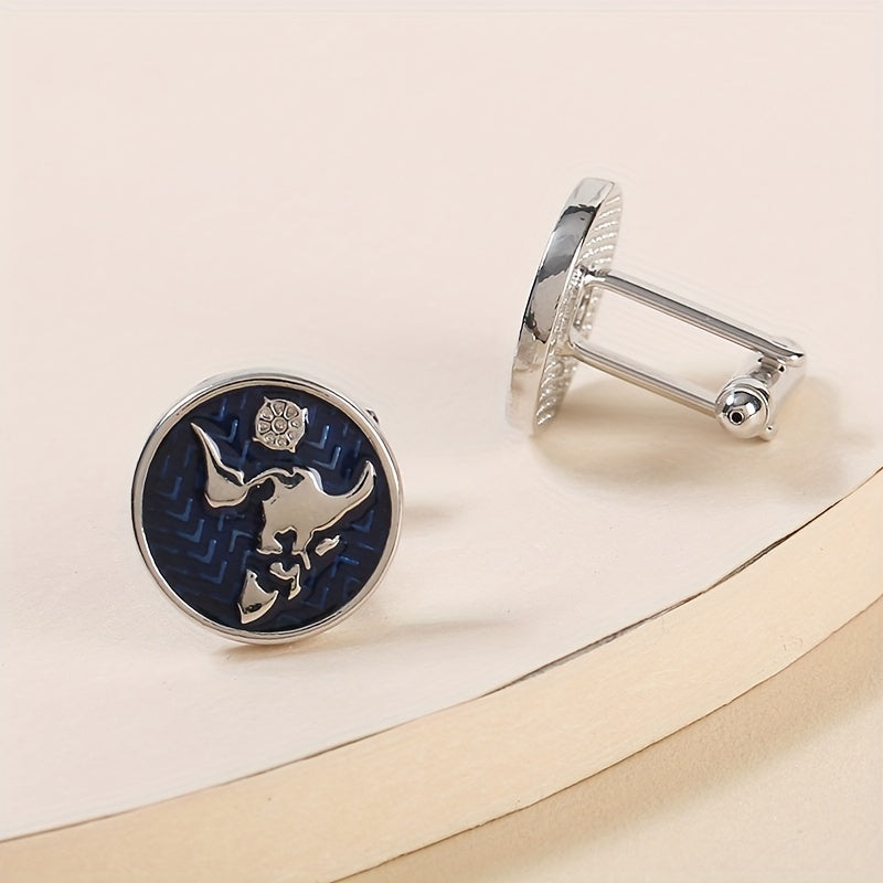 Map Cufflinks Mens Shirt Stud Cufflinks