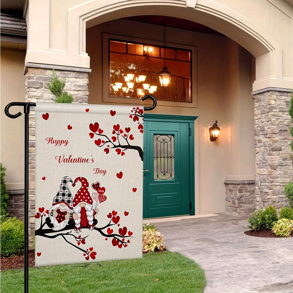Valentines Garden Flag Double Sided House Flag Banner Welcome Yard Flag