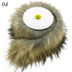 Faux Fur Fox Raccoon Collar Christmas Tree Strip