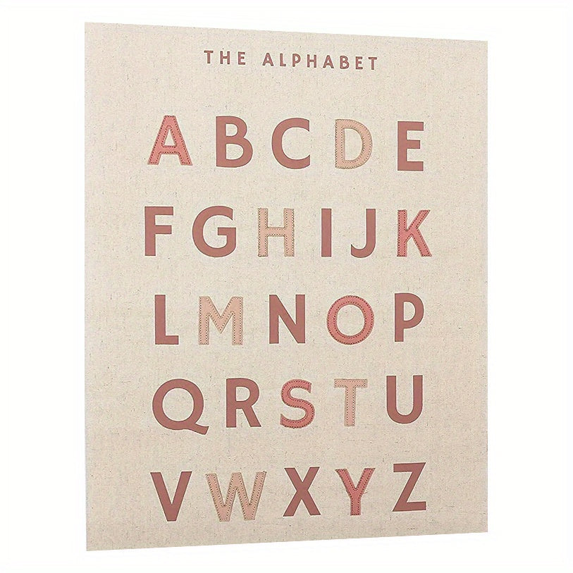 Adorable Alphabet Poster Dusty Pink Wall Decor
