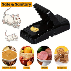 4pcs Mouse Traps Indoor Quick Effective Sanitary Safe Pest Control