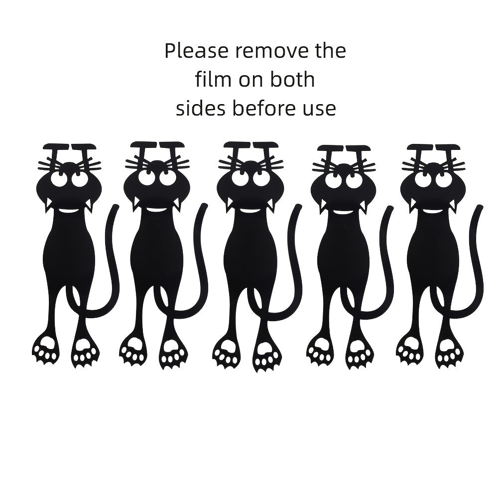 Hollow Out Little Cat Bookmark Acrylic Bookmark Creative Cat Label