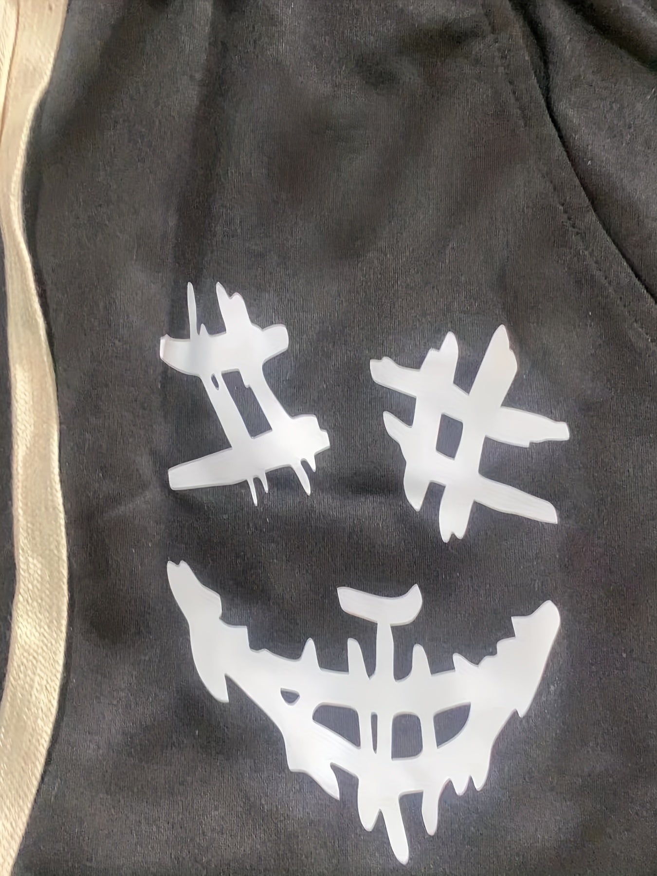 Men's Smiling Face Print Jogger Sweatpants