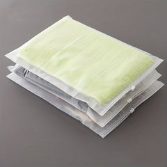 20Pcs Transparent Zipper Storage Bag Travel Clothes Packing Plastic Luggage Orga