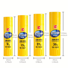 6pcs 1.26oz Colorless Glue Stick Washable Safe School Supplies