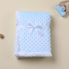 Thickened Baby Blanket Bean Velvet Touch Blanket - 0-1 Year Old