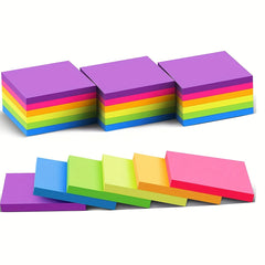 Fluorescent Sticky Notes Colorful Memo Pad Office Supplies
