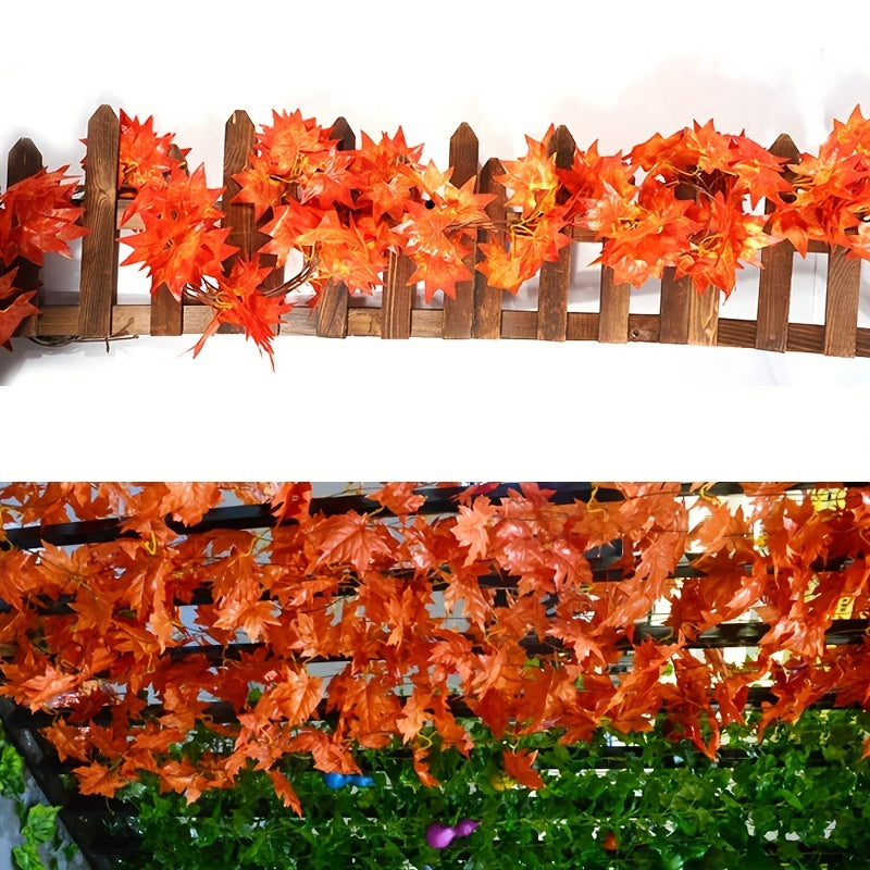 Red Maple Leaf Vine, Holiday Home Wall Decor