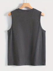 Nope Not Today Graphic Print Tank Top Sleeveless Crew Neck Casual Top