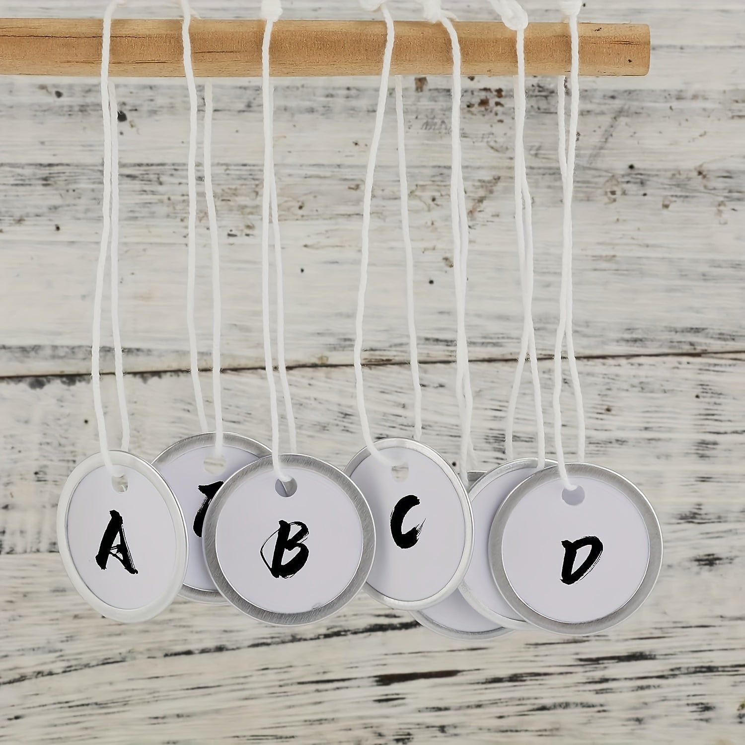 100pcs Metal Rim Key Tags Round Paper Blank Tags