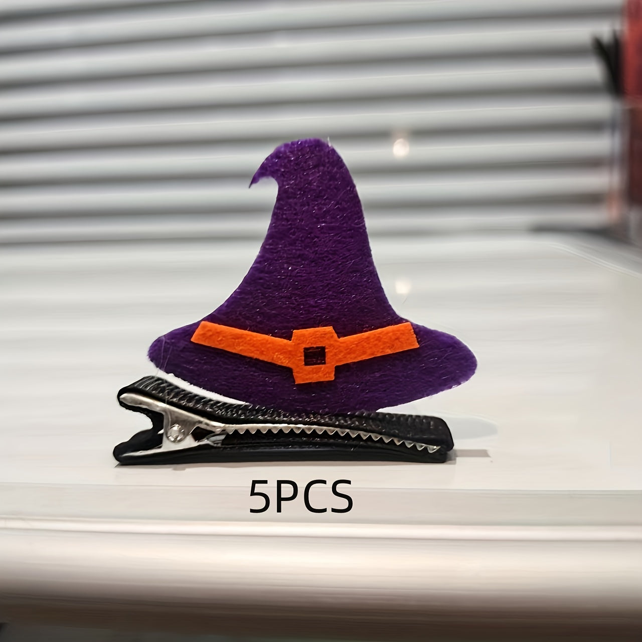 Halloween Pumpkin Skull Hair Clips Set