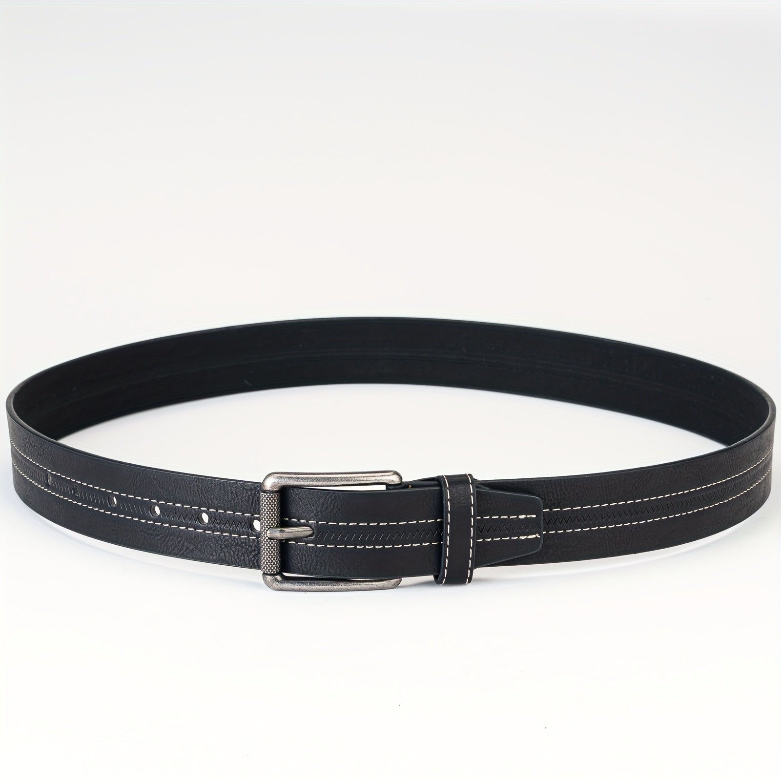 Men's Casual Leather Belt, Simulated Leather Belt