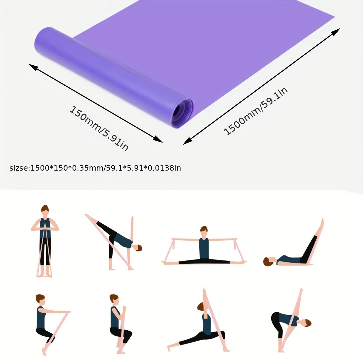 Yoga Fitness Resistance Belt for Men and Women